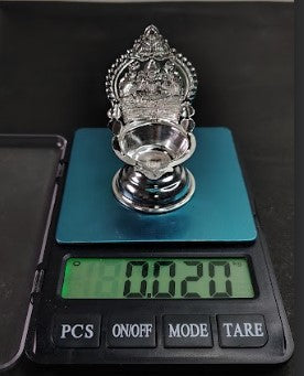 Pure Siver Kamakshi Diya 20gm - By Mahita Collections